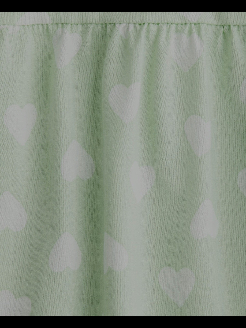 H&M Mint Green Dress with White Heart Print Size 8-10 Youth - Picture 3 of 6